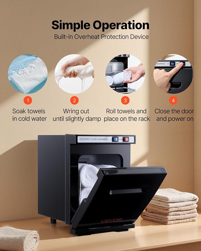 VEVOR Hot Towel Warmer, 5L Small Towel Warmer Cabinet - Image 5