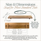 Premium Nature Shed Bathtub Tray - Image 3