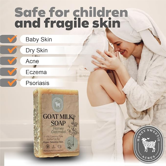 Honey Sweetie Acres Honey Oatmeal Goat Milk Soap - Image 5