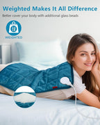 Comfytemp Weighted Heating Pad for Back & Period, Birthday Gifts for Women Men - Image 3