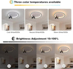 Shine LUEST Modern LED Bedroom Ceiling Light, 2 Adjustable Spotlights, Dimmable - Image 7