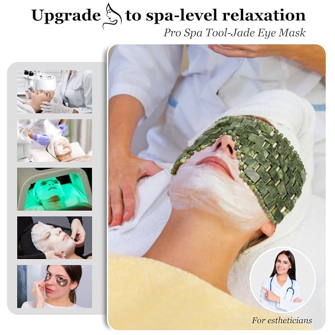 Jade Eye Mask, Large Facial Cooling Mask - Image 2