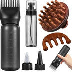 ProSuites 6 in 1 Set Wooden Head Scalp Massager Comb Tool Hair Gua Sha Comb by ProSuites