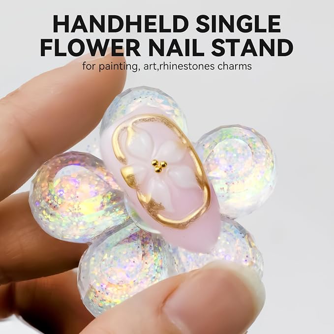 Nail Stand for Press On Fake Nails Painting Display Practice, Powerful Magnetic - Image 3