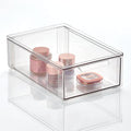 mDesign Plastic Stackable Bathroom Storage Organizer Bin Containers by mDesign
