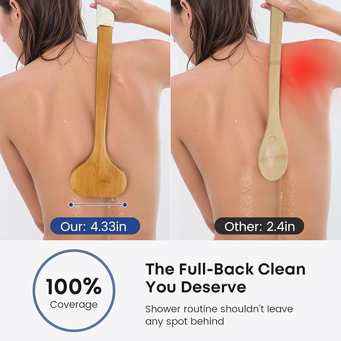 eaxun Bamboo Back Scrubber - Image 3