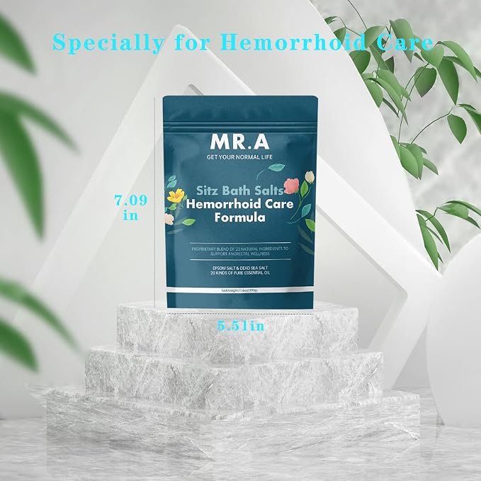 Sitz Bath for Hemorrhoids, Premium Grade 23 Ingredients, Advanced Hemorrhoid - Image 6