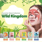 Epielle Character Face Mask Wild Kingdom 6 Pack, Fun & Effective Korean Skin - Image 2