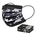 CSD Colo 30 Pcs Black Camo Disposable Face Masks, 3 Ply Adult Mask by CSD