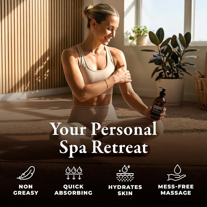 Gya Labs Lavender & Peppermint Massage Oil - Image 2