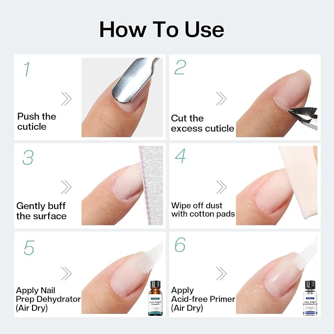Morovan Nail Primer And Natural Nail Prep Dehydrate Set, Fast Air Dry - Image 7