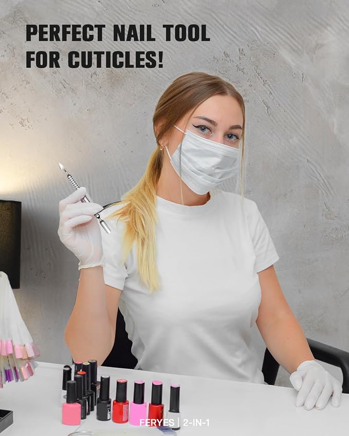 2025 Upgraded Dual Head Cuticle Pusher Remover Tool - Image 7