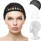 WLLHYF Wig Cap Thick Long Hair Caps Adjustable Net Mesh Braided Weaving Making - Image 2
