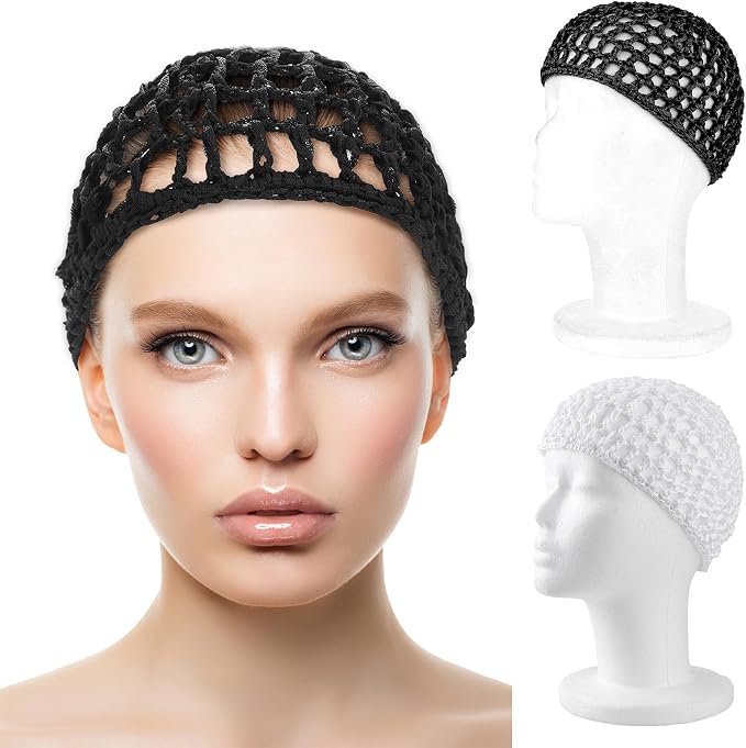 WLLHYF Wig Cap Thick Long Hair Caps Adjustable Net Mesh Braided Weaving Making - Image 2