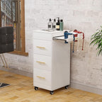Wood Salon Trolley with Wheels - Image 6
