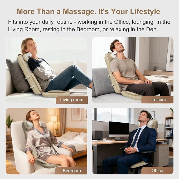 Rainwolf Shiatsu Neck and Back Massage Cushion - Image 7