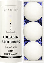 Creamy Collagen Bubble Bath Bombs by NewMiuz