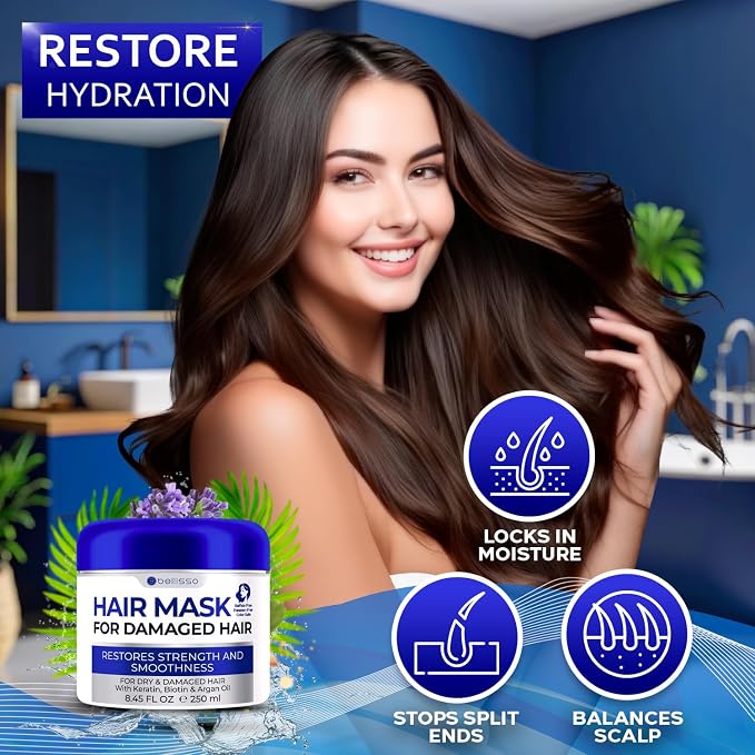 BELLISSO Hair Mask for Damaged Hair - Image 5