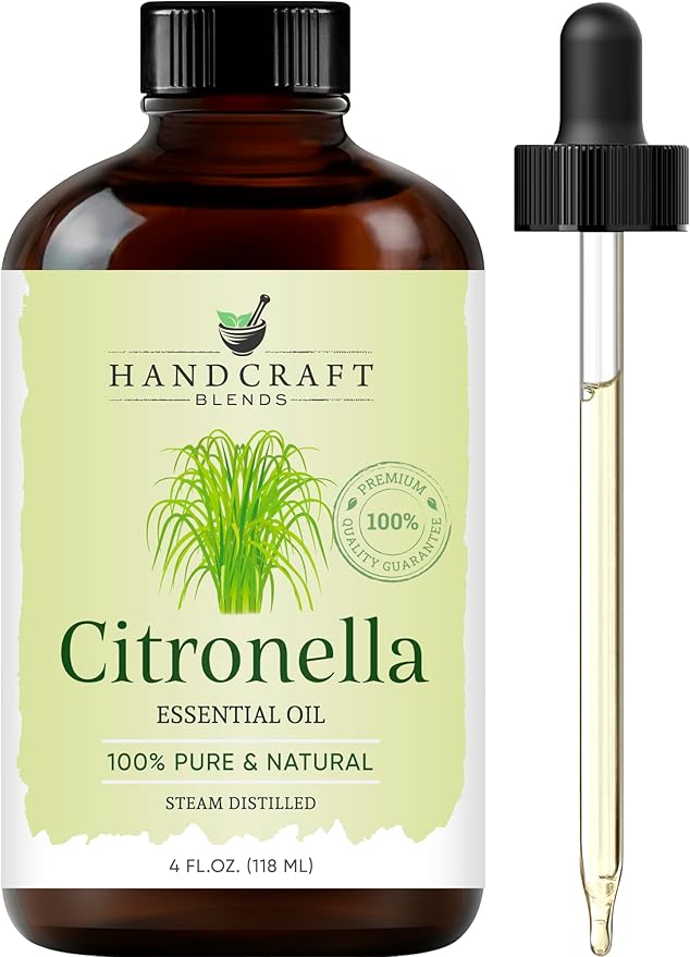 Handcraft Blends Citronella Essential Oil – Huge 4 Fl Oz – 100% Pure and by HandcraftBlends