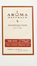 Aroma Naturals Holiday Orange, Clove and Cinnamon Essential Oil Scented Pillar - Image 4