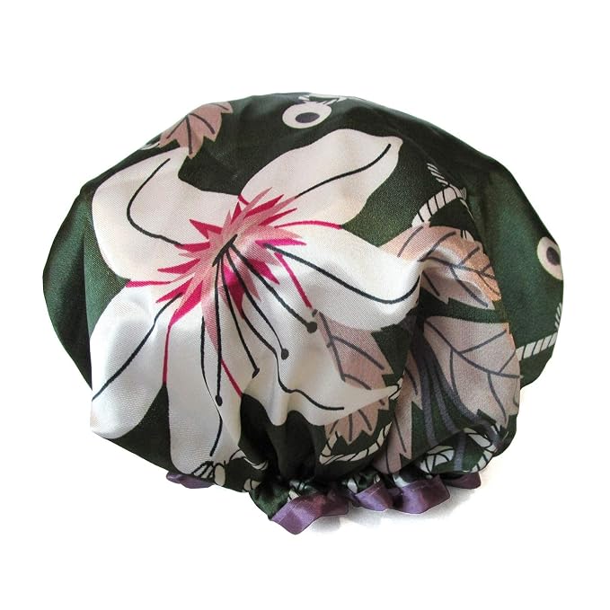 Shower Cap for Women, Hotel and Hair Salon … by ZKLLGHE
