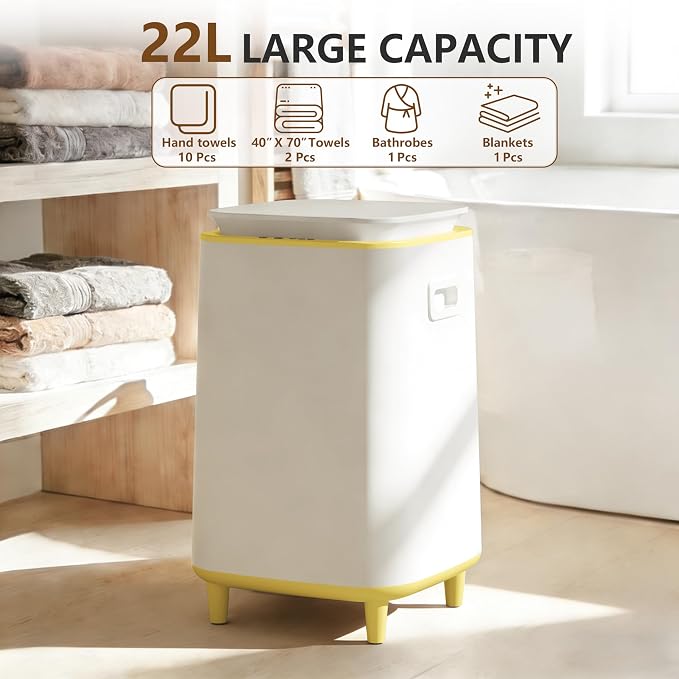 22L Towel Warmer for Bathroom – Fast Heating Blanket Warmer, Fits Two 40" x 70" - Image 4