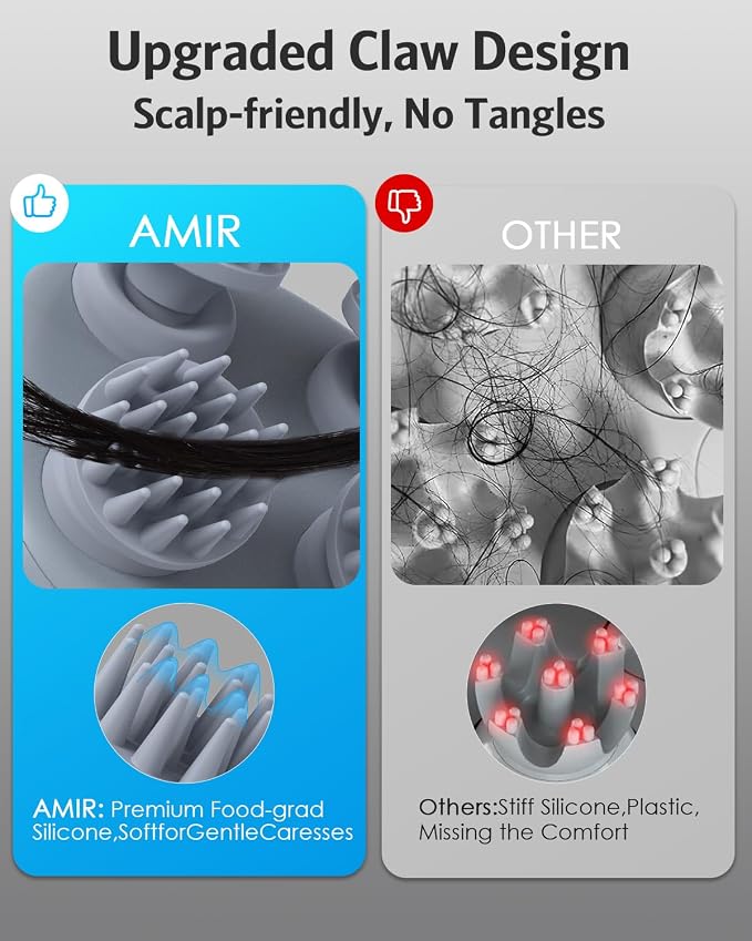 AMIR Electric Scalp Massager, Portable Head Massager - Image 2