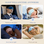 Silk Sleep Mask, Eye Mask for Sleep Women Men, Mulberry Sleeping Mask - Image 7