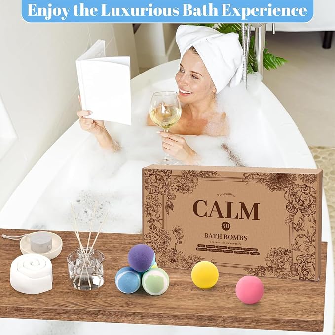 TranquilBliss Bath Bombs Set 50 PCS - Image 7