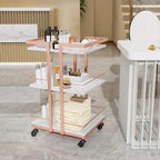 Esthetician Cart with Wheels Utility Salon Rolling Trolley, Mobile Storage - Image 2