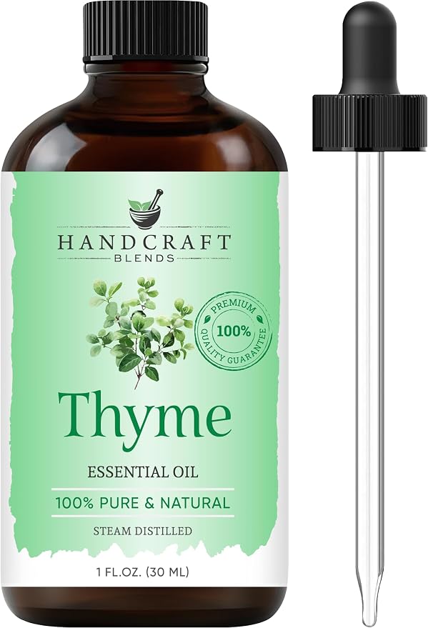 Handcraft Blends Thyme Essential Oil – 1 Fl Oz – 100% Pure and Natural – by HandcraftBlends