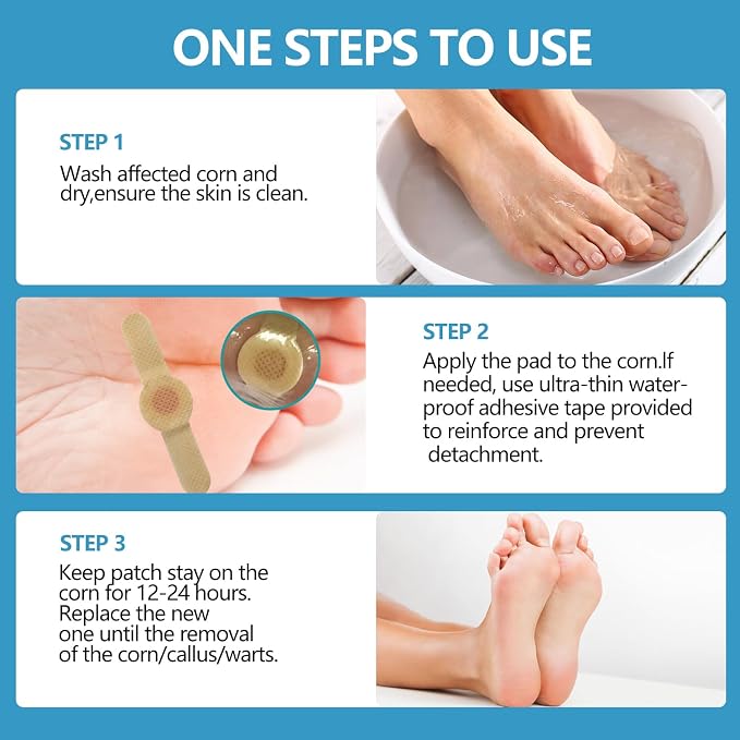 Corn removers for Toes feet Bottom of Foot Corn Remover, Corn Pads Callus - Image 3