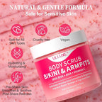 Bikini Area Exfoliator with 10% AHAs BHA & Vitamin C, Exfoliating Body Scrub - Image 2