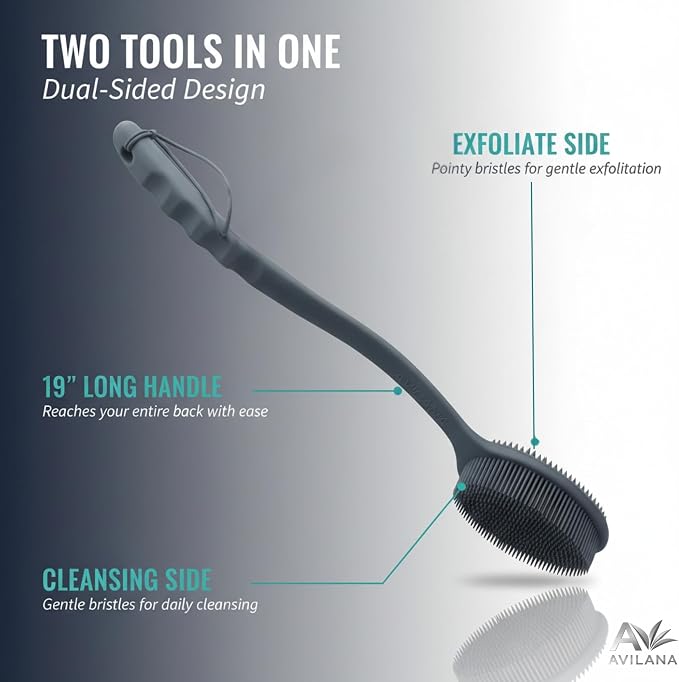 Avilana Premium Back Scrubber Long Handle 19 Inch - Image 4