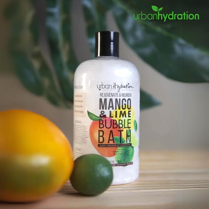 Urban Hydration Mango & Lime Bubble Bath, Foaming Bath Soak - Image 5