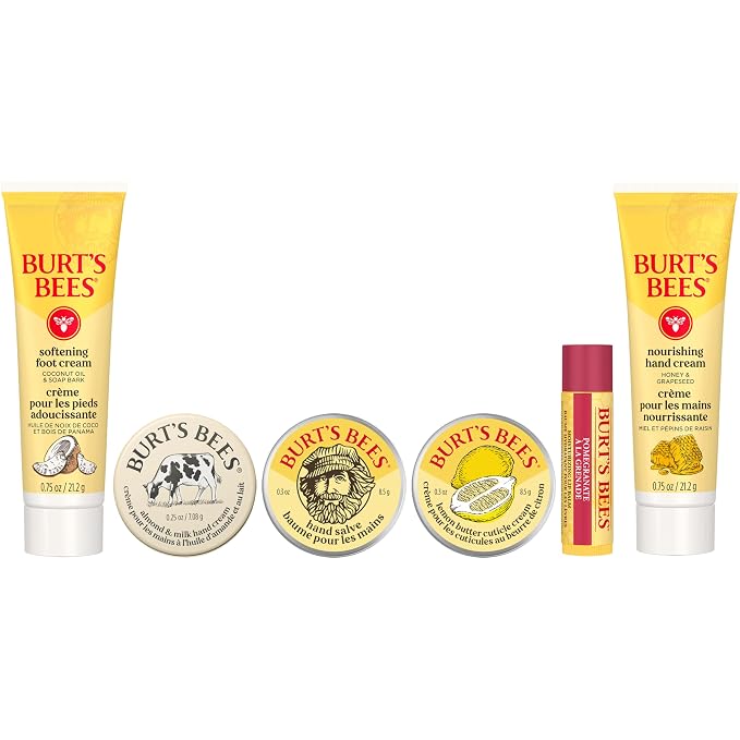 Burt's Bees Mothers Day Gifts Ideas, Tips and Toes Kit, 6 Travel Size Products - Image 2