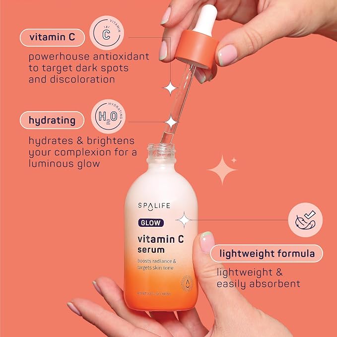SpaLife Glow Vitamin C Serum for Face | Korean Brightening Face Serum for Dark - Image 3