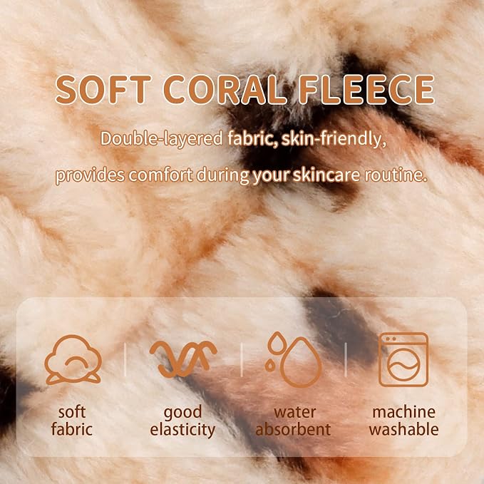 WHAVEL Hairband, 6 Pack Leopard Spa Headband Makeup Headband - Image 3