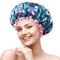 mikimini Flamingo Medium Shower Caps Pack of 2, Shower Cap by mikiminidirect
