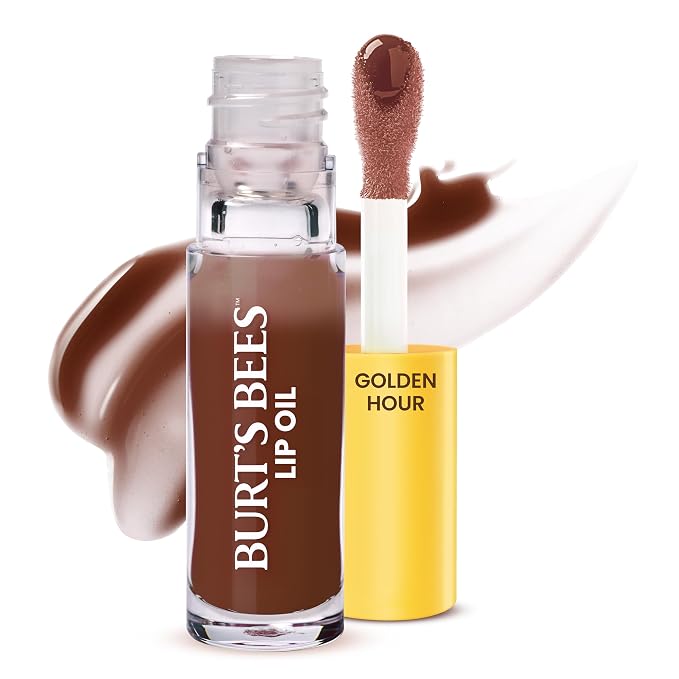 Burt's Bees Lip Oil Golden Hour, Instant Hydration, Nourishes and Softens Lips by BurtsBees