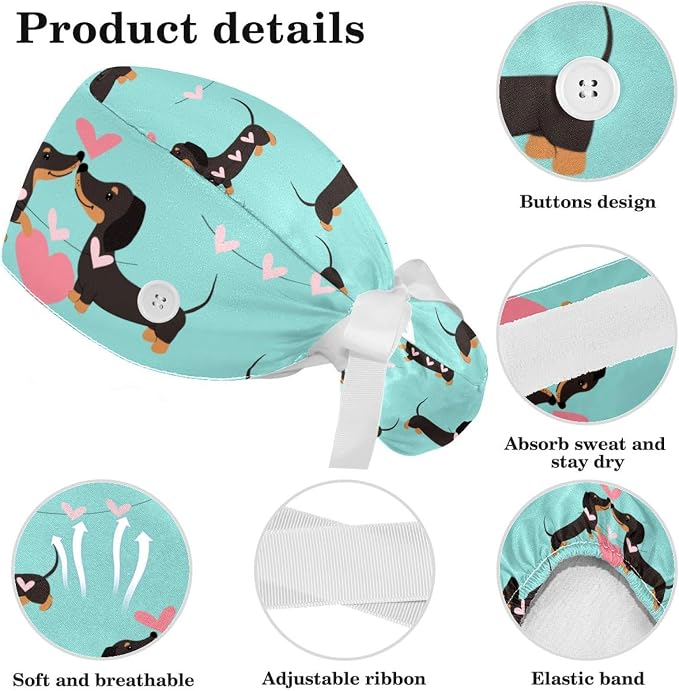 Ethnic Aztec Pattern Adjustable Scrub Cap Hat - Image 4