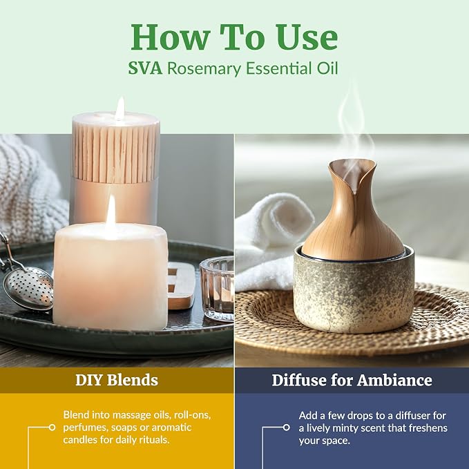 SVA Rosemary Essential Oil – 4 Fl Oz – 100% Natural Rosemary Oil - Image 6