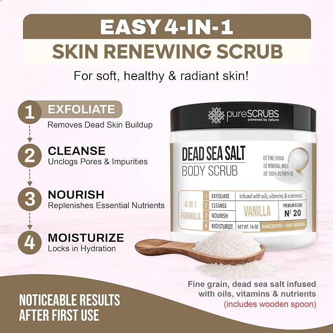 pureSCRUBS Premium Vanilla Body Scrub Set - Image 3