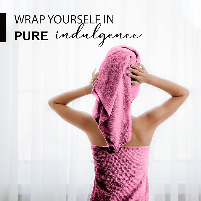 KAHAF COLLECTION 100% Cotton Bath Towels, 24x48 Pack of 6 Towels, Quick Dry - Image 5