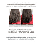 Milk Baobab Hydrating Shampoo, Nourishing Korean Hair Care, Long-Lasting White - Image 6