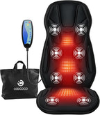 CooCoCo Back Massager with Heat, 8 Vibrating Motors Back Massager by CooCoCo