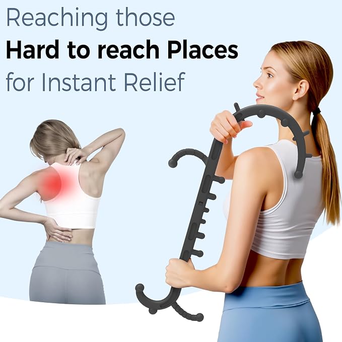 Back and Neck Massager for Pain Relief Deep Tissue, Upgraded Full Body Trigger - Image 3