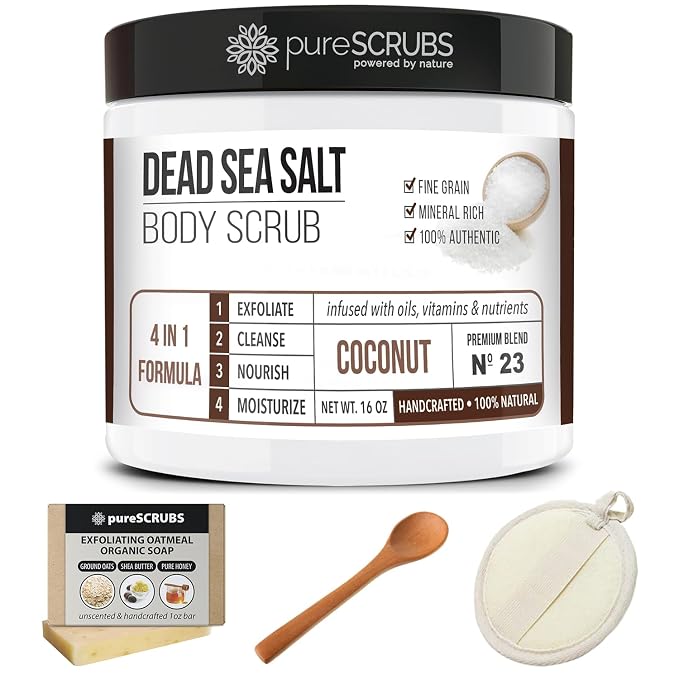 pureSCRUBS Premium Coconut Body Scrub Set - Image 8