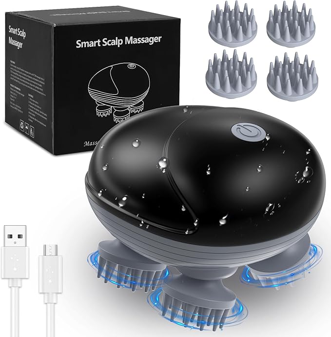 AMIR Electric Scalp Massager, Portable Head Scratcher by AMIR