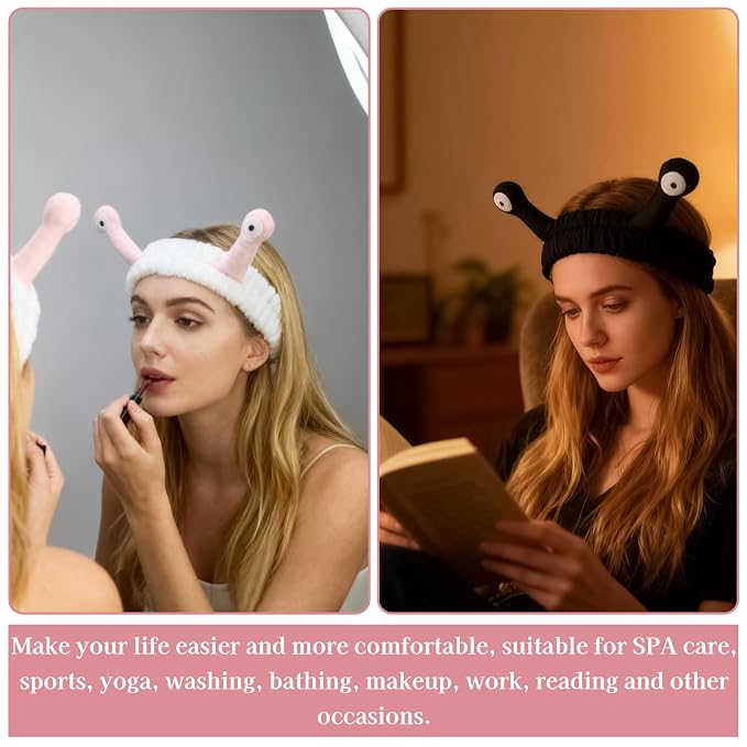 Snail Face Wash Headband Skincare & Wrist Bands - Image 6
